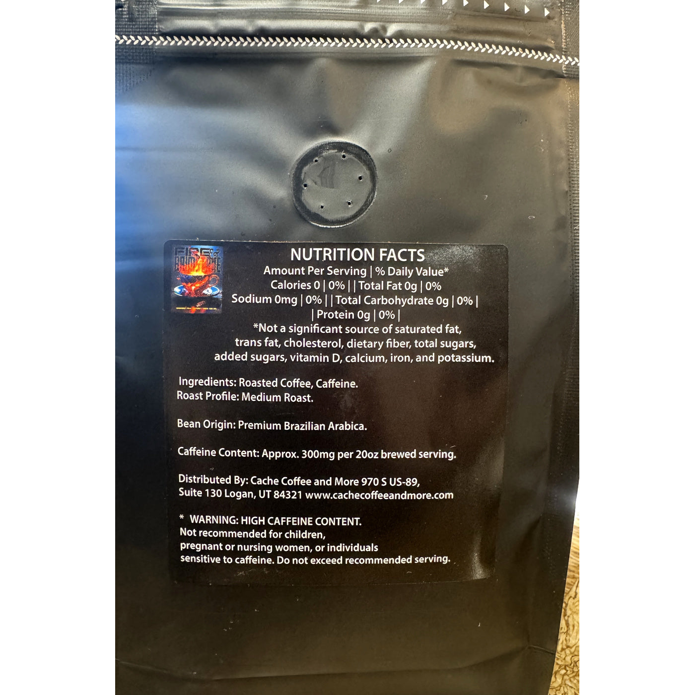 Fire & Brimstone – 300mg High-Caffeine Medium Roast